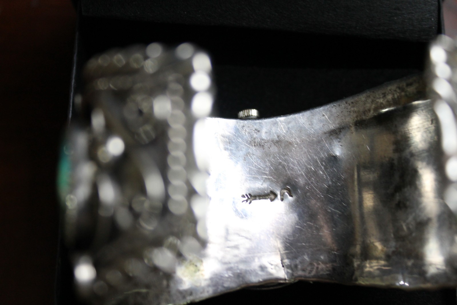 Silver & Turquoise Men’s Bracelet style Watch.