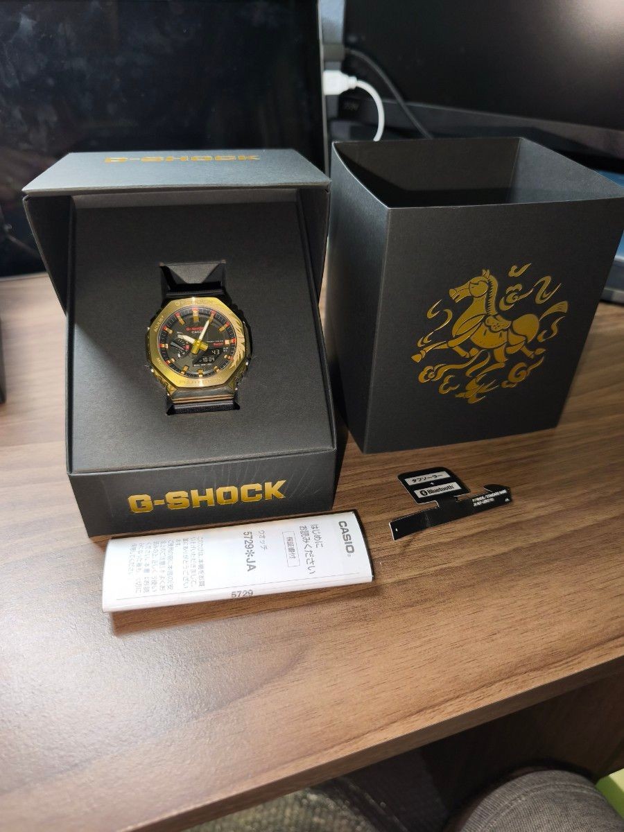 CASIO G-SHOCK GBM-2100CX-9A Gold Metal Bezel Analog-Digital Watchfrom Japan
