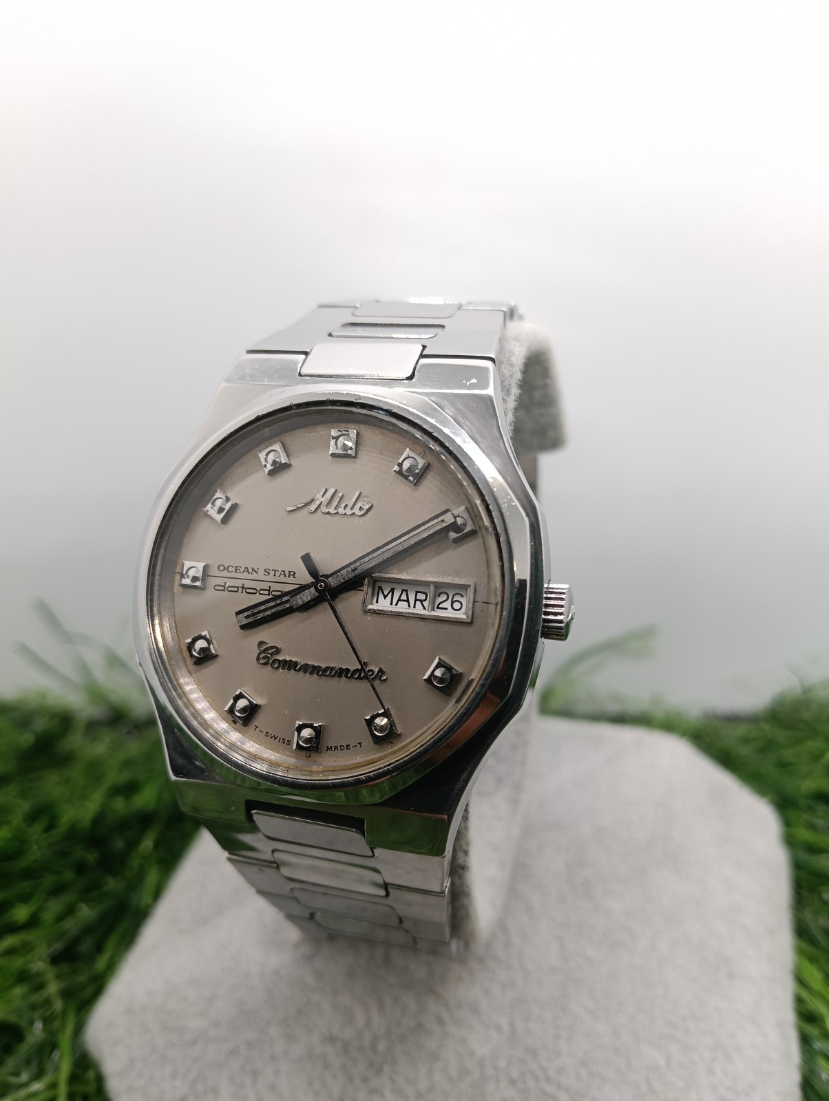 Vintage Mido Commander Ocean Star Datoday 8018