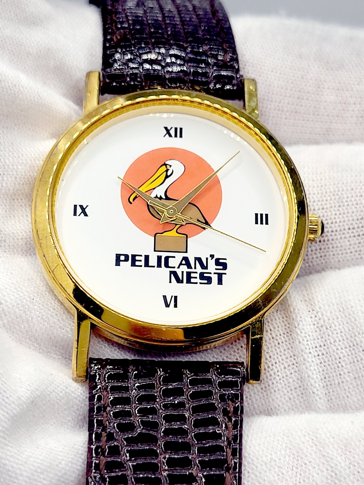 Watchit PELICAN NEST 33mm Quartz Works [N.MINT] 1991 Japan Unisex Vintage Watch