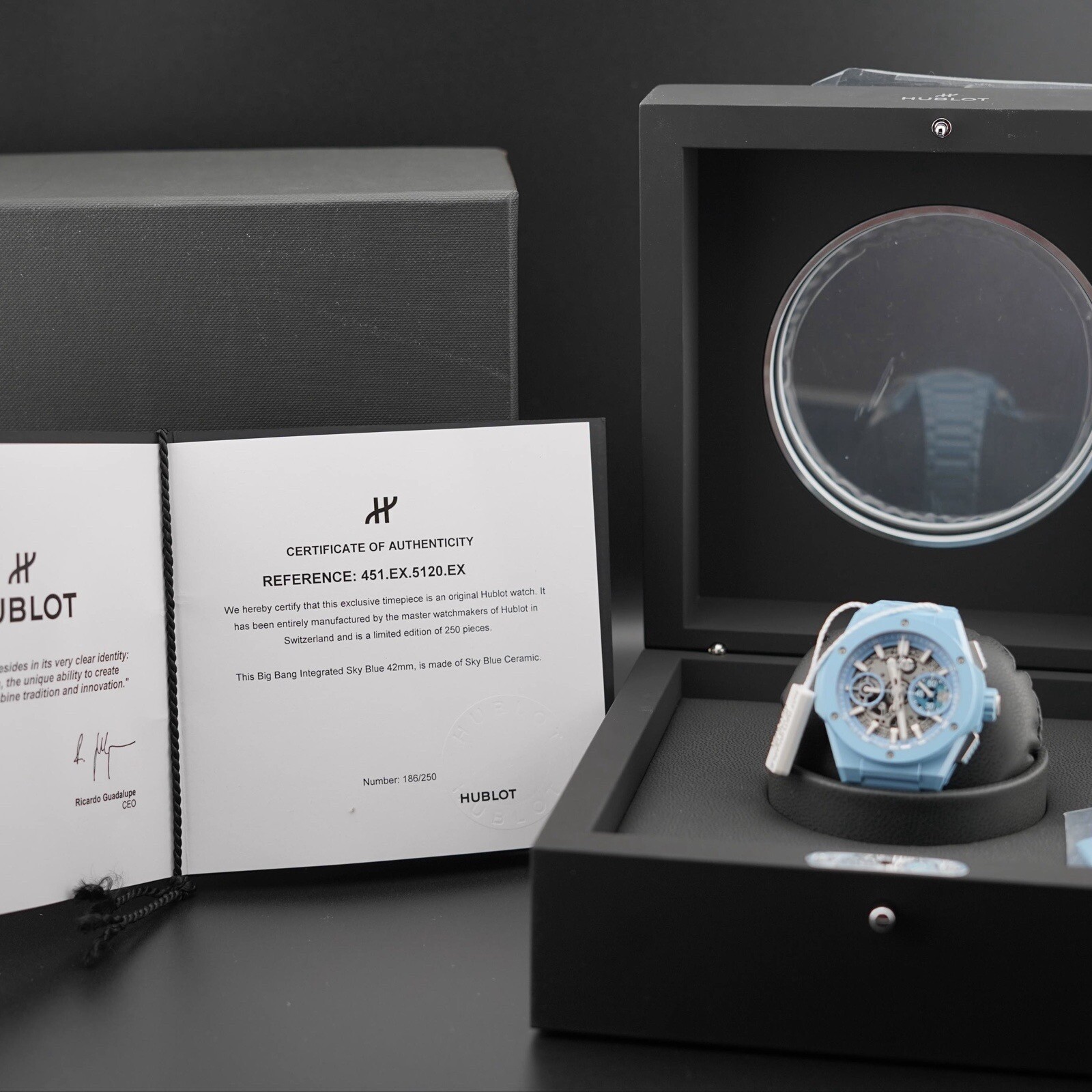 Hublot Big Bang Integrated Sky Blue Ceramic – Limited Edition 451.EX.5120.EX