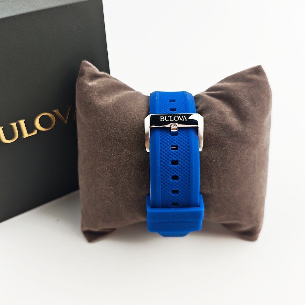 Bulova 98A303 Marine Star Blue Dial – Silicon Strap Men’s 45mm Automatic Watch