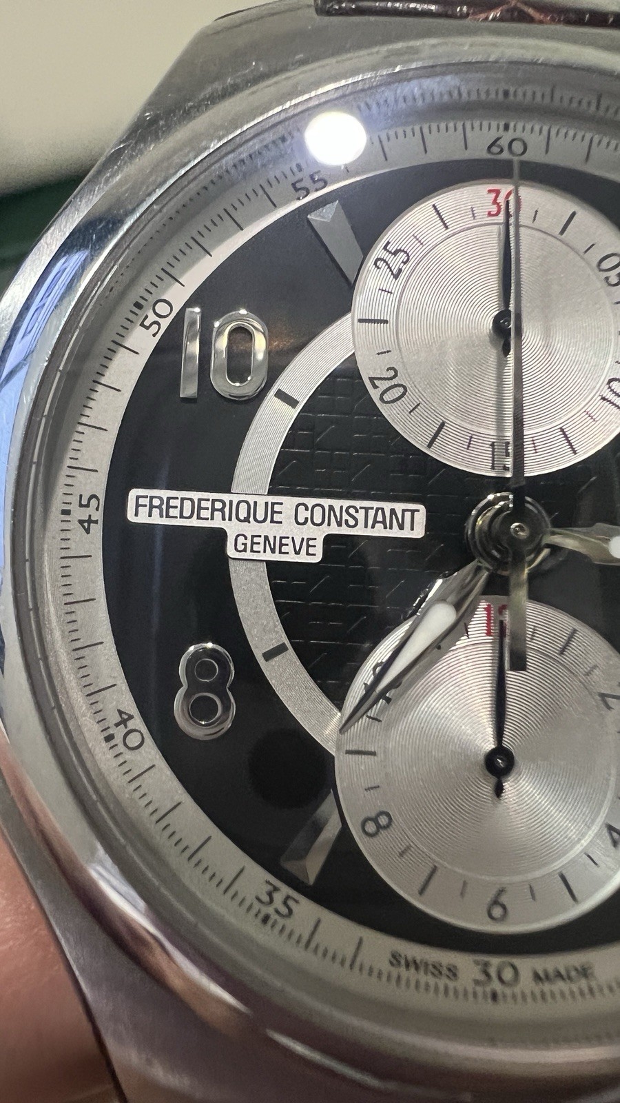 Frédérique Constant Highlife Chrono Auto 44mm Reverse Panda Ref# FC-393X4NH6