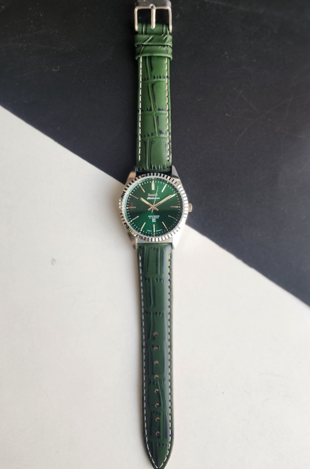 Vintage HMT Kohinoor Fluted Bezel Mechanical Hand Winding Wrist Watch A05