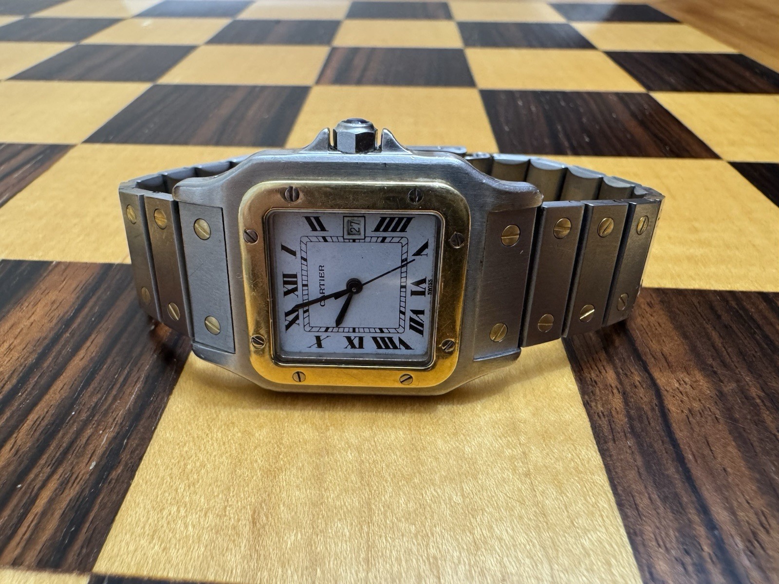 Cartier Santos 29mm Ref.2961 Watch Two-Tone Gold/Stainless Steel