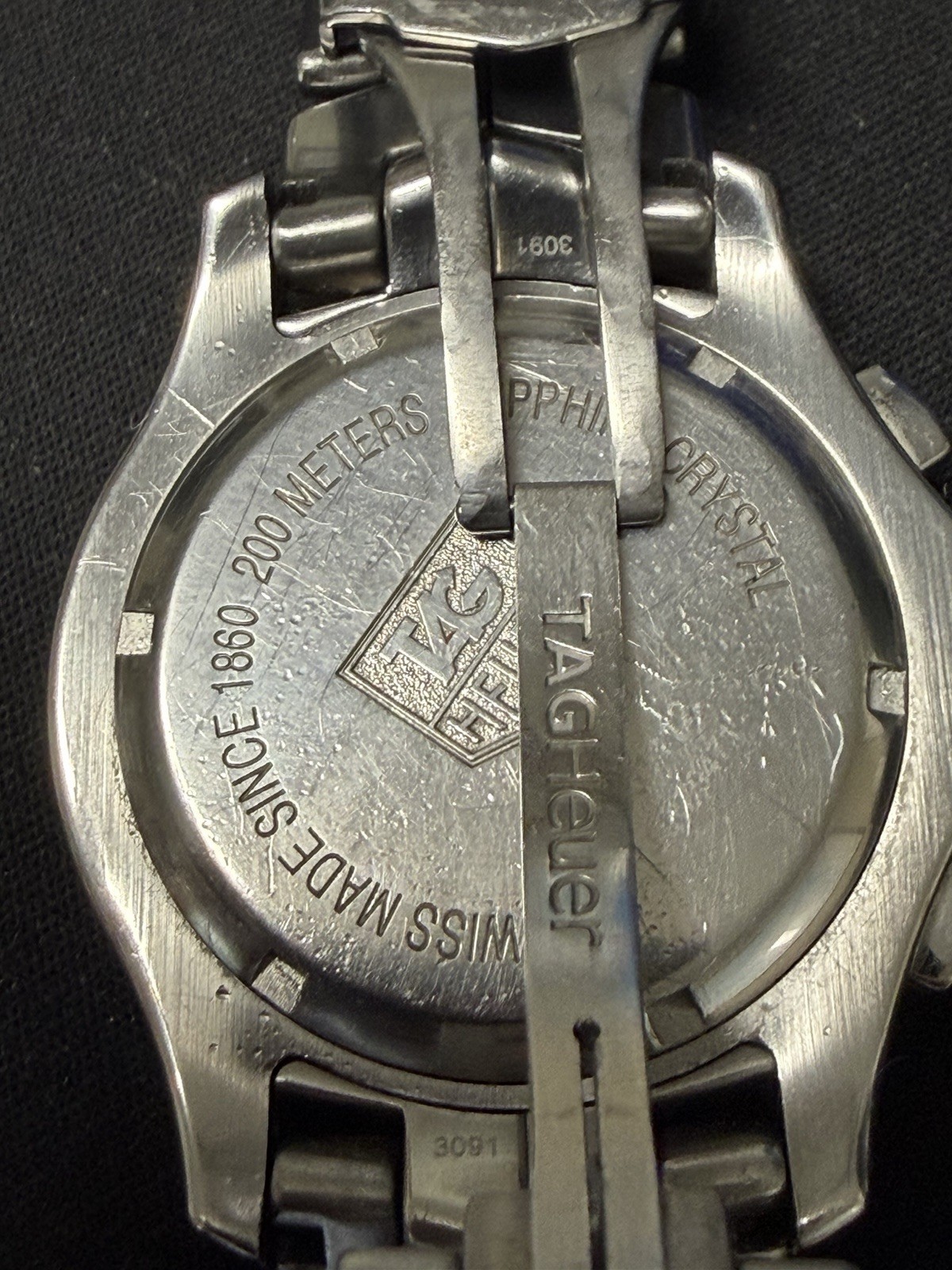TAG Heuer Link Quartz Chronograph Blue Dial Date 200m 40mm SS Bracelet.