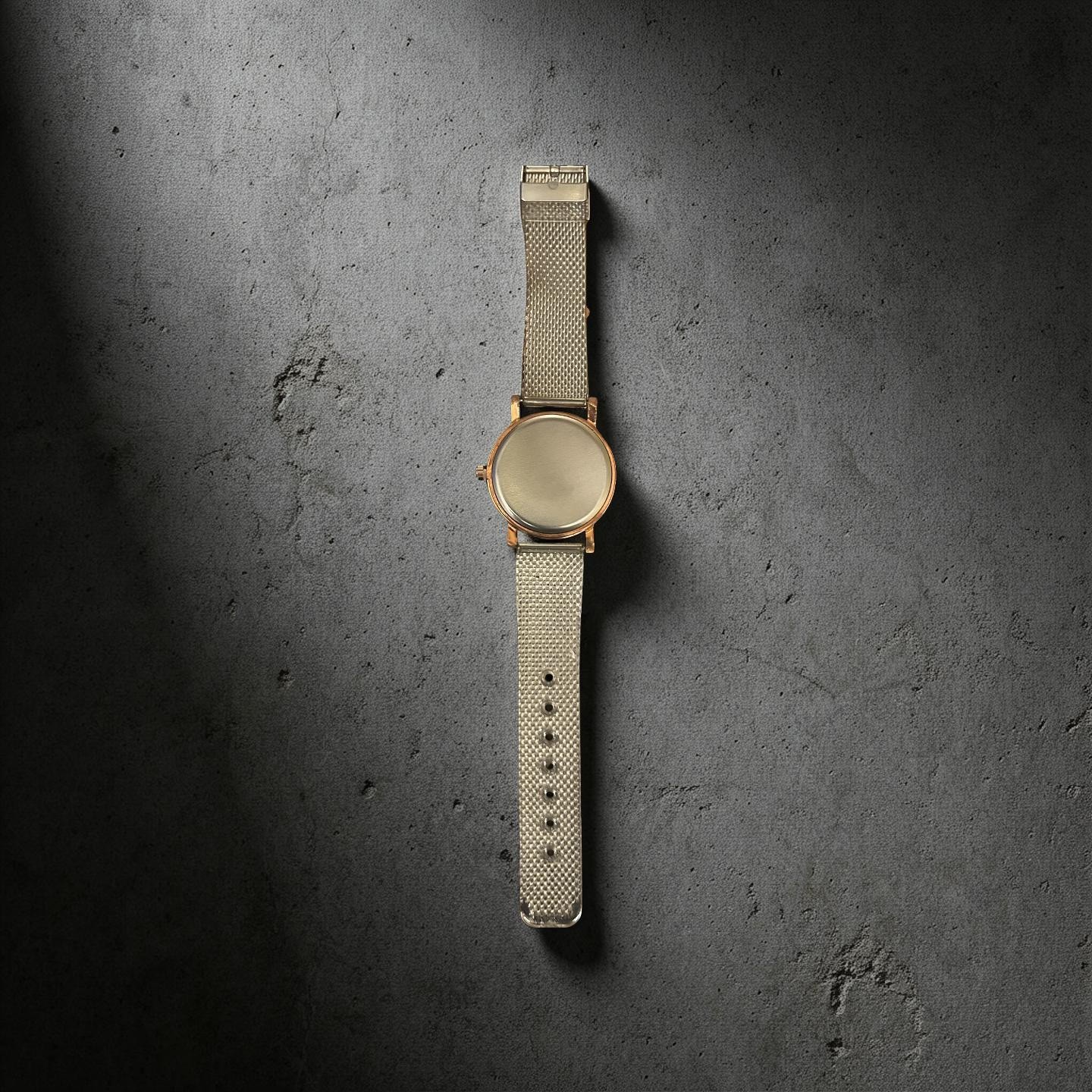 Women’s Gold Analog Wristwatch, Metal Band, Heart Dial, Arabic Numerals