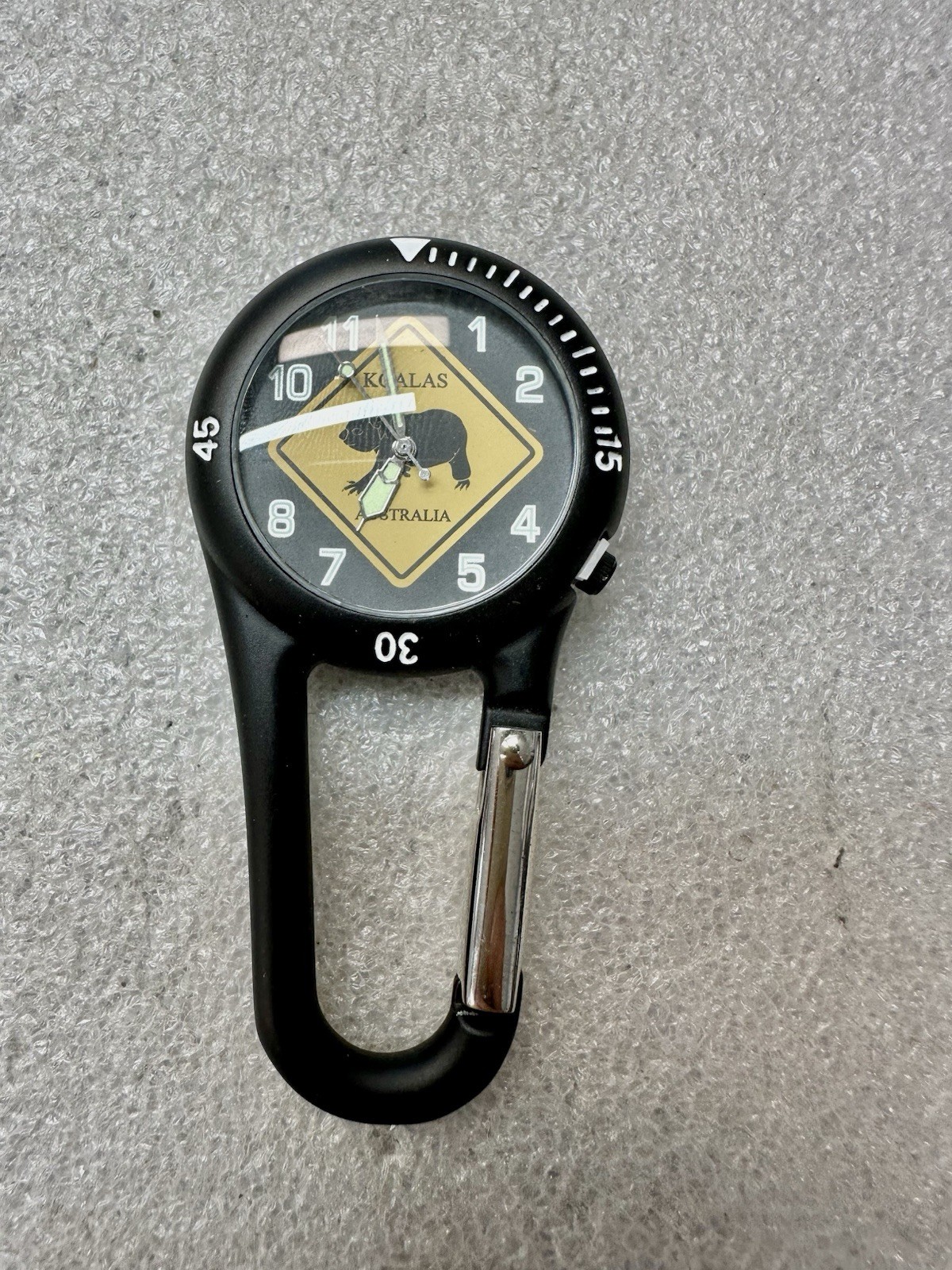 Working KOALA Australia Ozzie Time Carabiner Glow Hands Watch