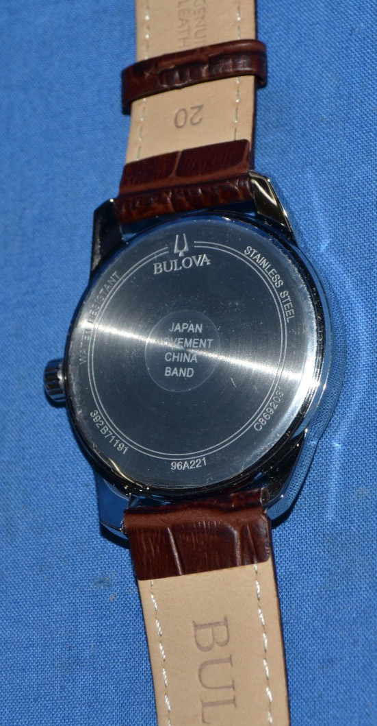 Bulova Men’s Classic Quartz Watch Model #96A221