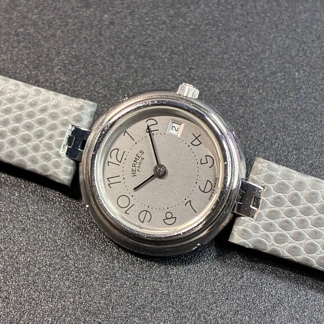 Hermes Profile Women’s Silver Quartz Wristwatch Japan Used 073717