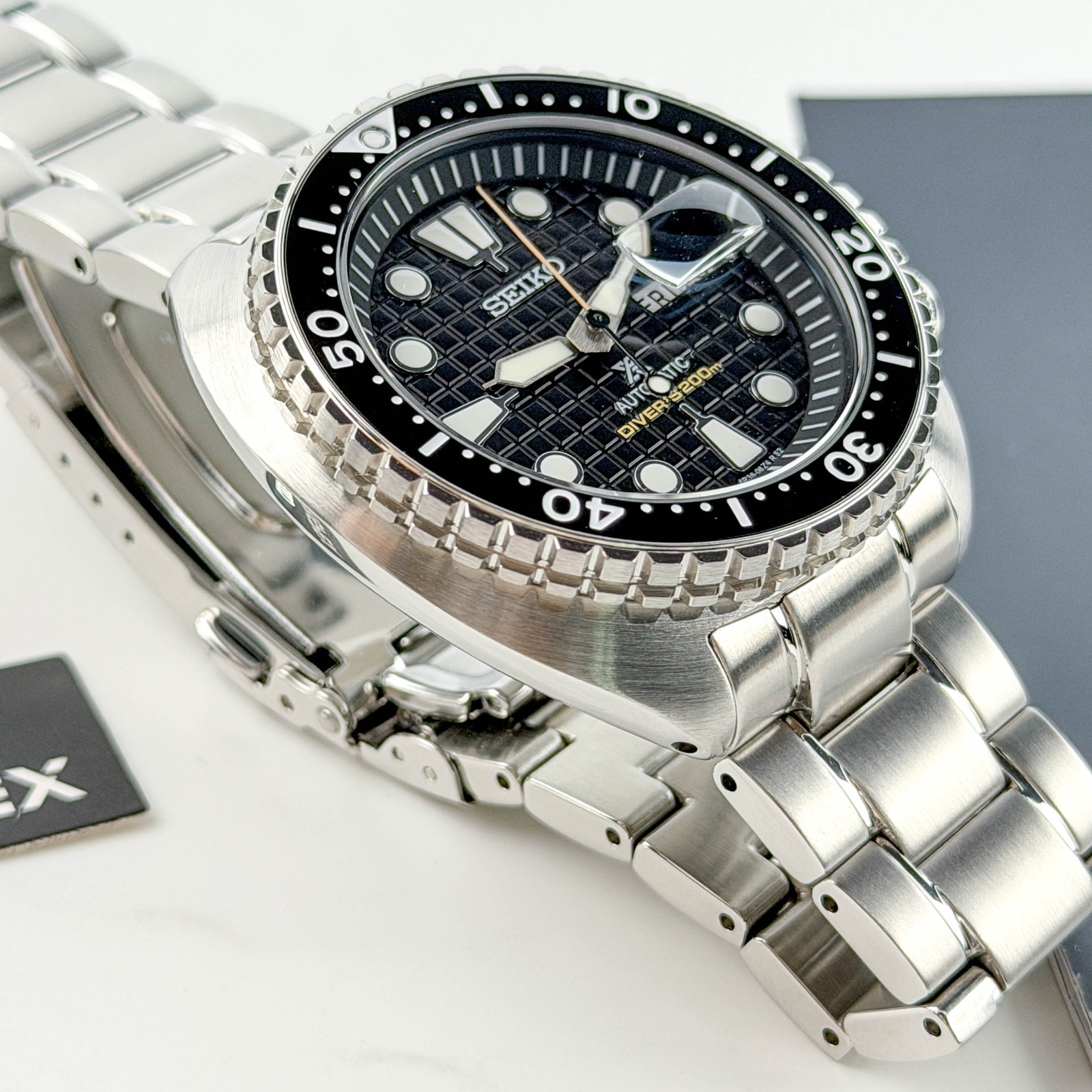 Seiko SRPE03 King Turtle Prospex Automatic Dive Men’s Watch w Black Dial 38.5mm