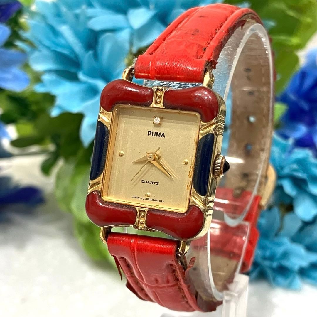 ORIENT PUMA Watch Diamond Red Gold Japan