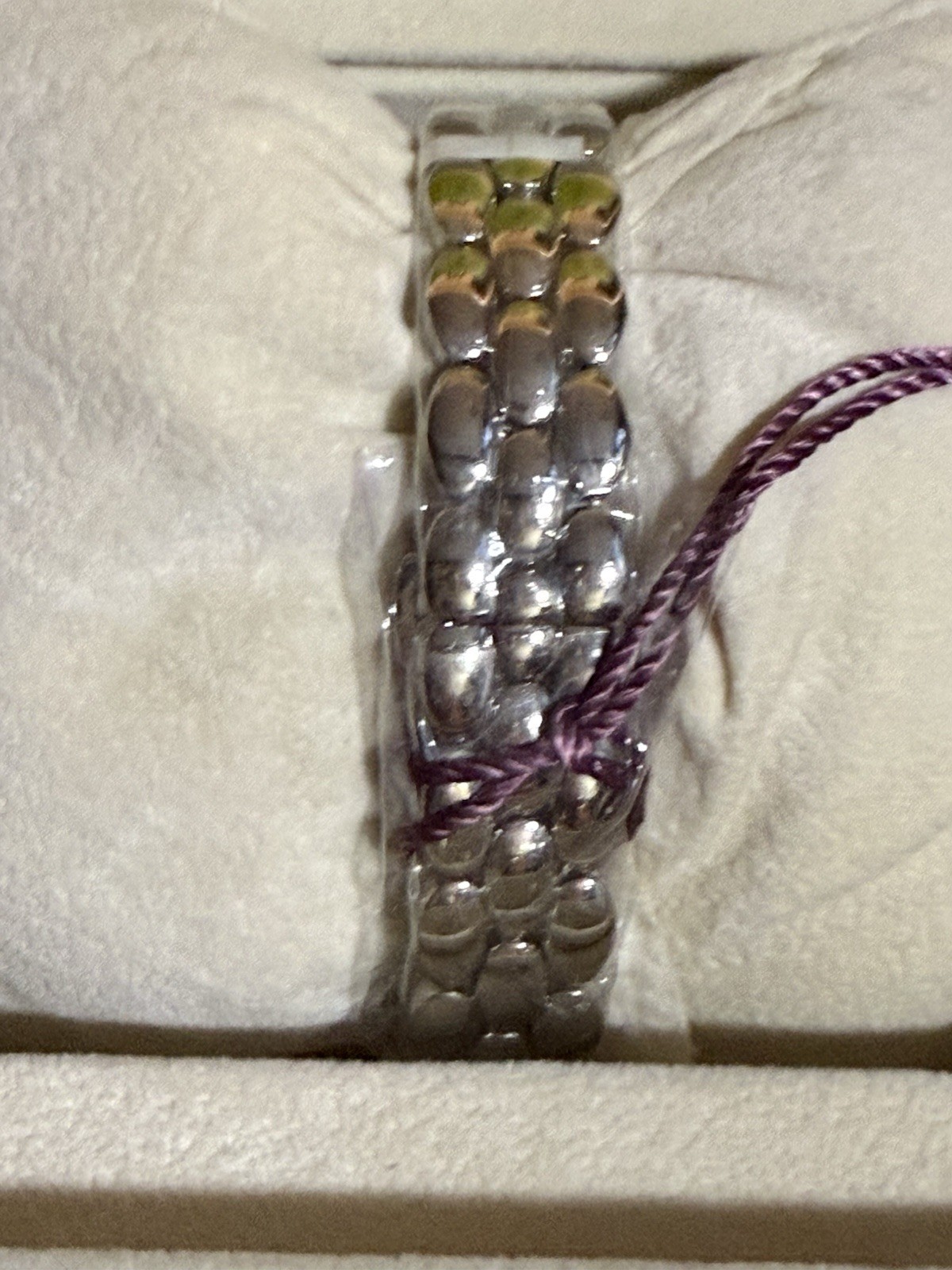 Brillier Royal Plume Stainless Steel Ladies Watch. RARE GEM STONES