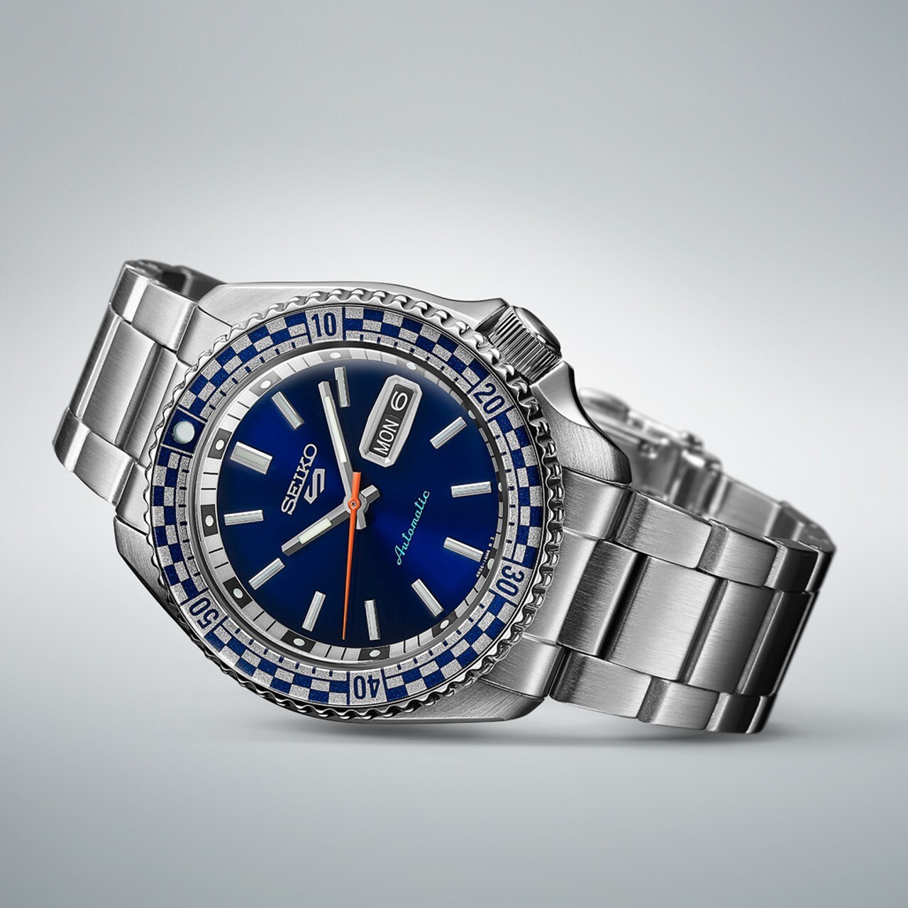 Seiko 5 Sports Special Edition 10 Bar Automatic Men’s Watch (Blue)