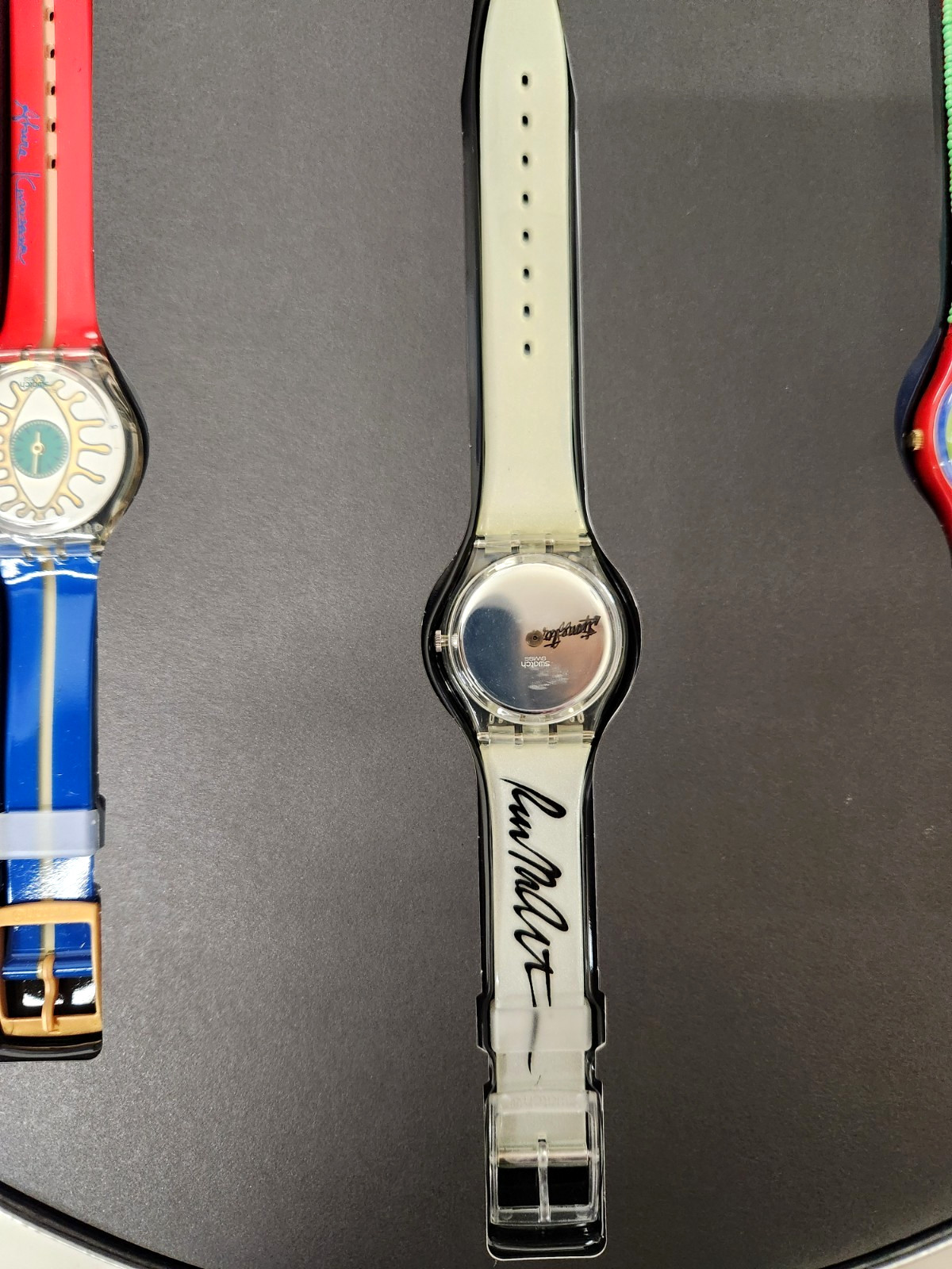 Swatch 100 Years of Cinema 1895-1995 Anniversary 3-Piece Set, Needs Batteries