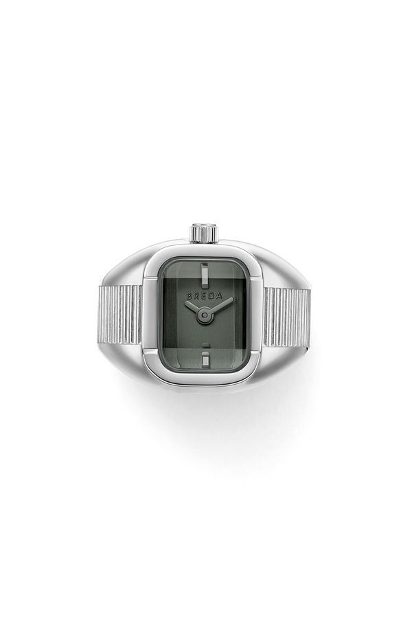 Breda Ladies Accessories Wristwatch BREDA Nocturne Time Ring 16mm SILVERSMOKE Sm