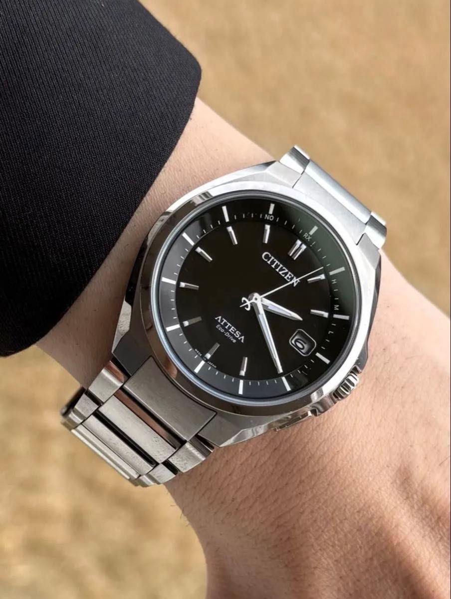 Citizen Attesa Eco-Drive Radio Titanium Black Dial 40mm Men’s Watch