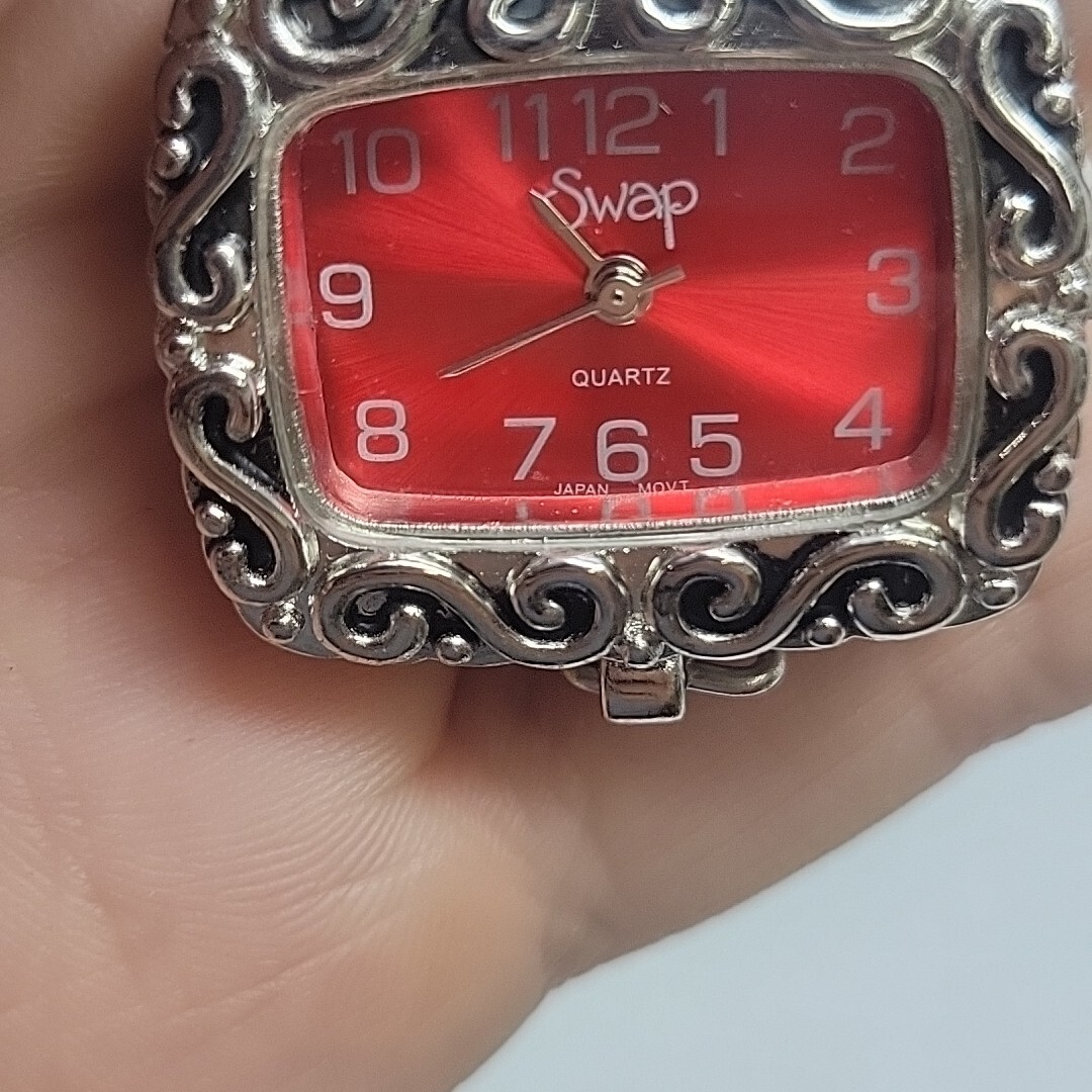 Ruby Red Ornate Swap Watch Face By Beehive Create-a-watch For Lobster Claw Bands
