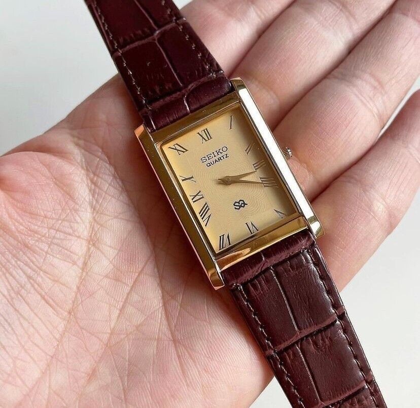 Vintage Seiko Slim Quartz Men’s Wrist Watch – Comes With New Battery, New Band