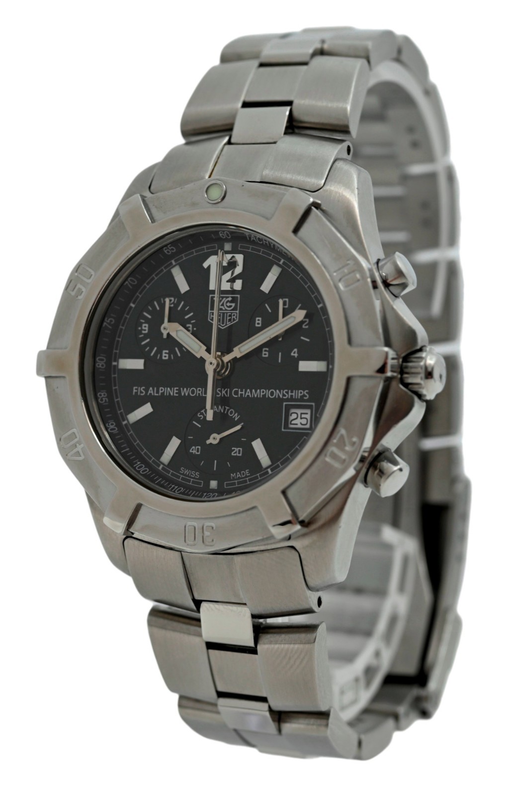 Tag Heuer 39mm Men’s Exclusive FIS Alpine World Ski Championships Watch- CN1119!