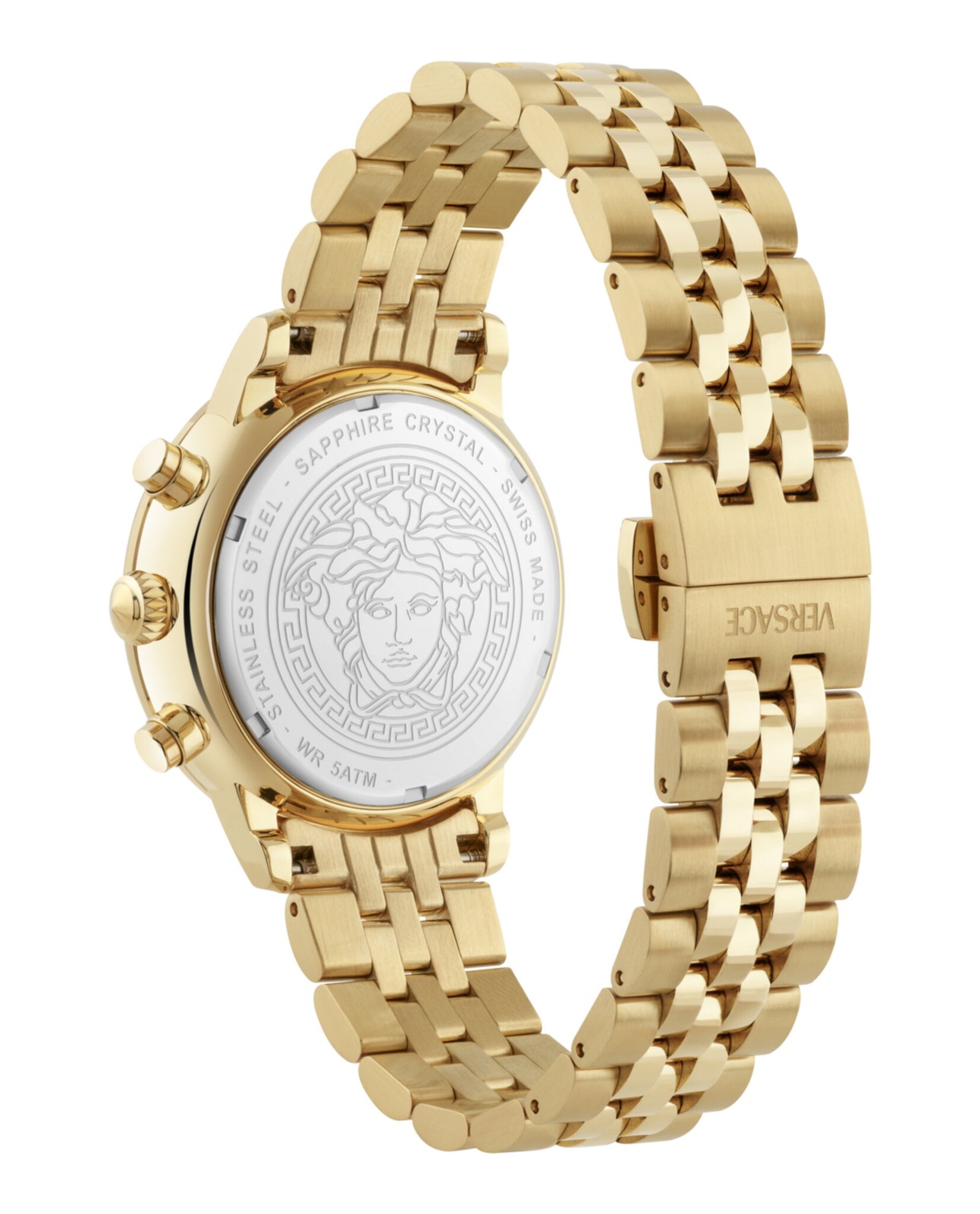Versace Classic Round Chrono Women’s Watch, Swiss Made Luxury Designer