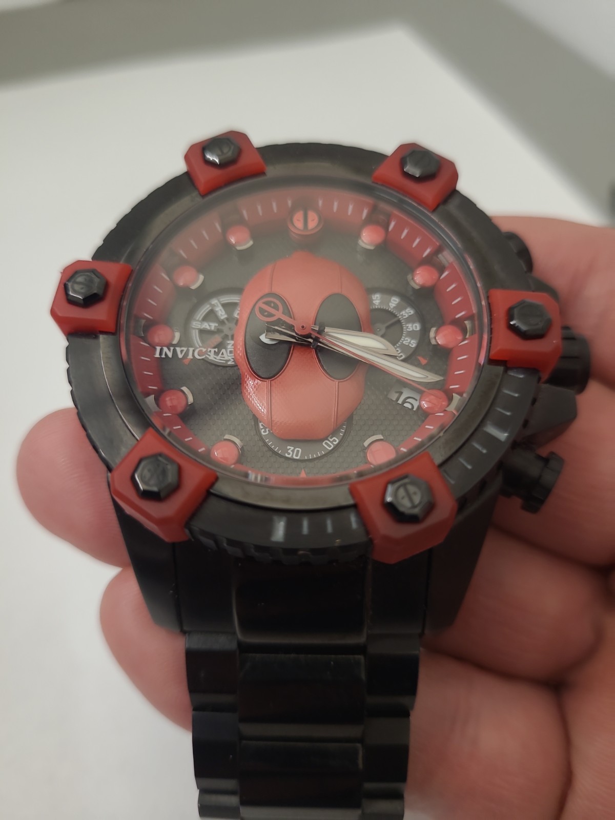 Invicta Limited Edition Marvel Deadpool Men’s Model 27155 48 mm Read DESCRIPTION