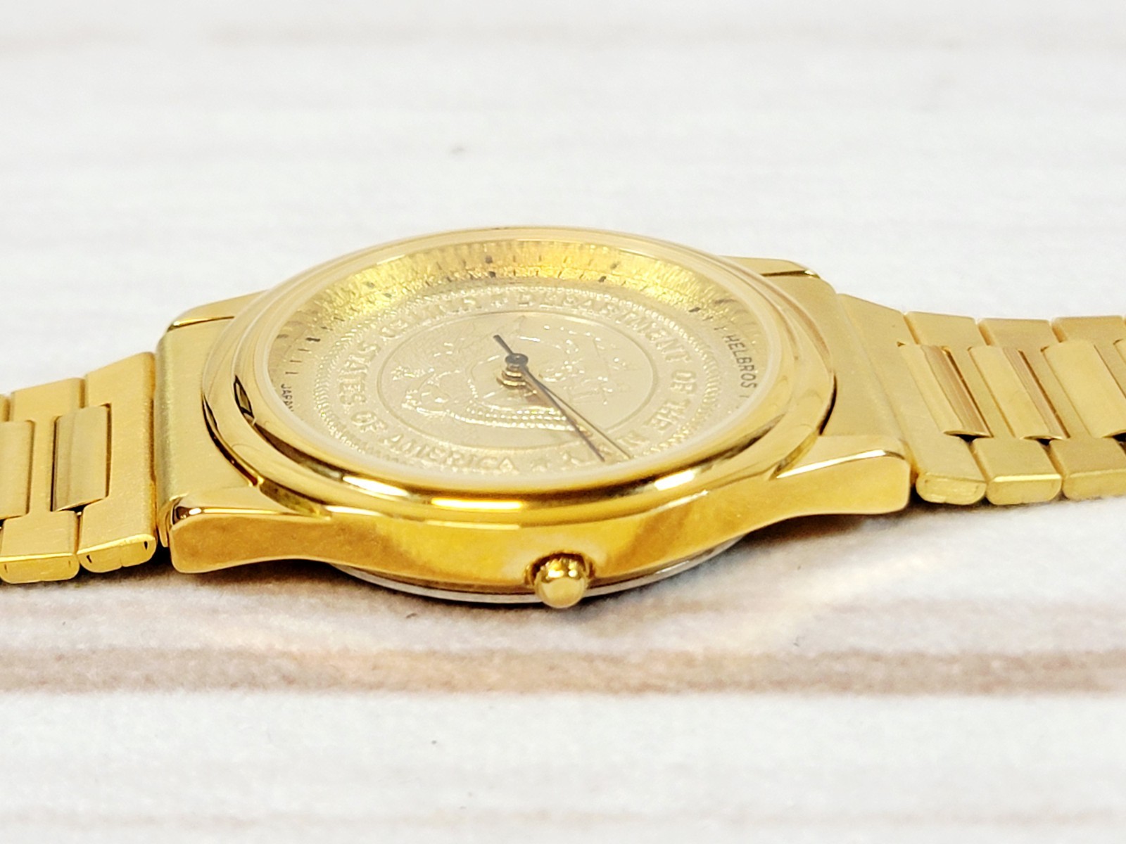 Vintage Helbros United States Department of the Navy Gold-Tone Wristwatch Men’s