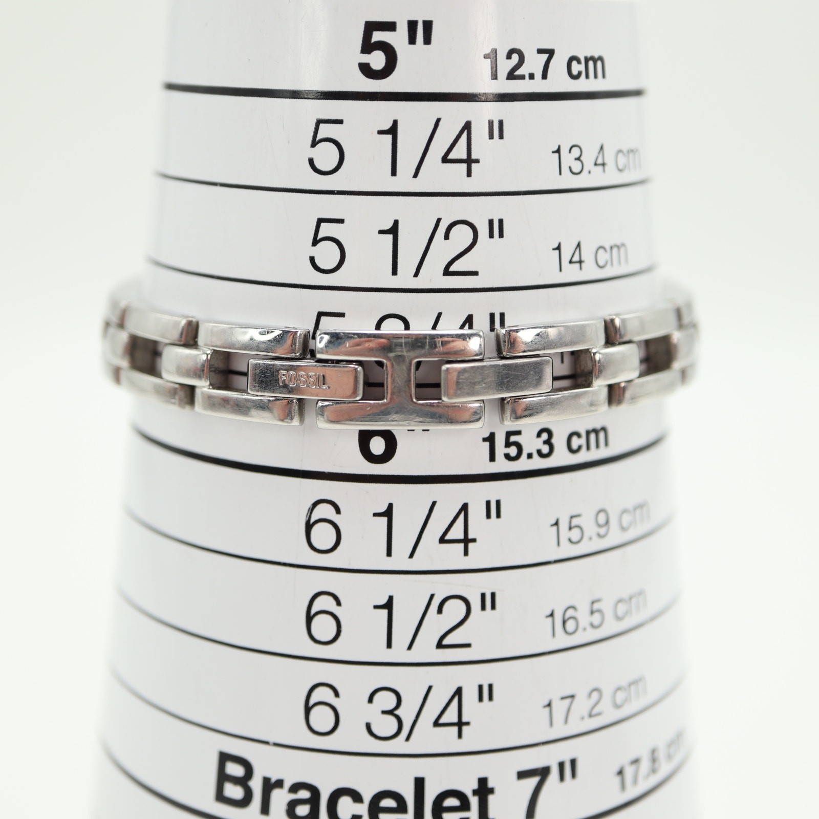 Fossil Petite Silver Tone Tank 12mm Womens Watch 5.75″ Steel ES1510 New Battery
