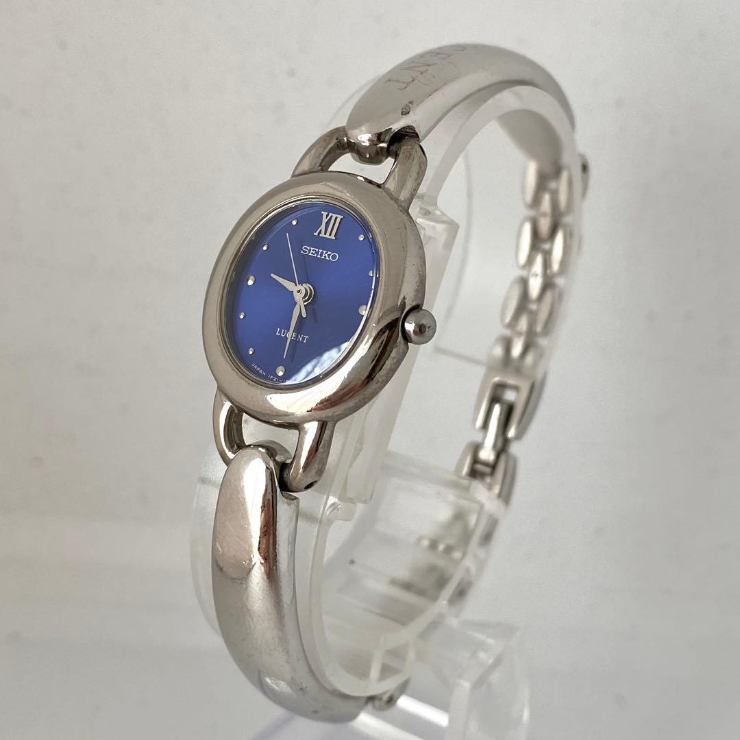 SEIKO LUCENT Watch Blue Dial Oval Accessory Watch
