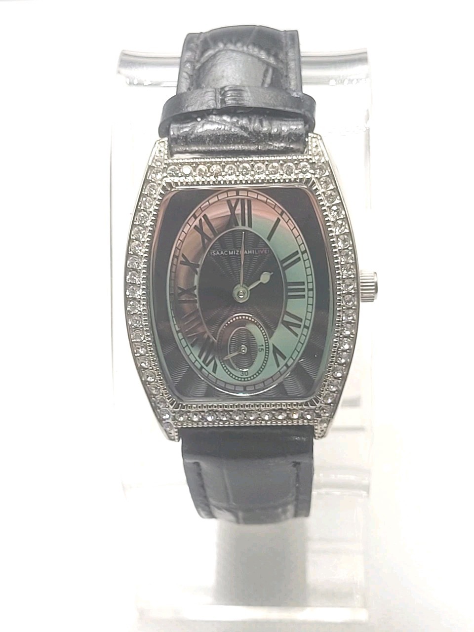 ISAAC MIZARHI Leather Band Quartz Watch.