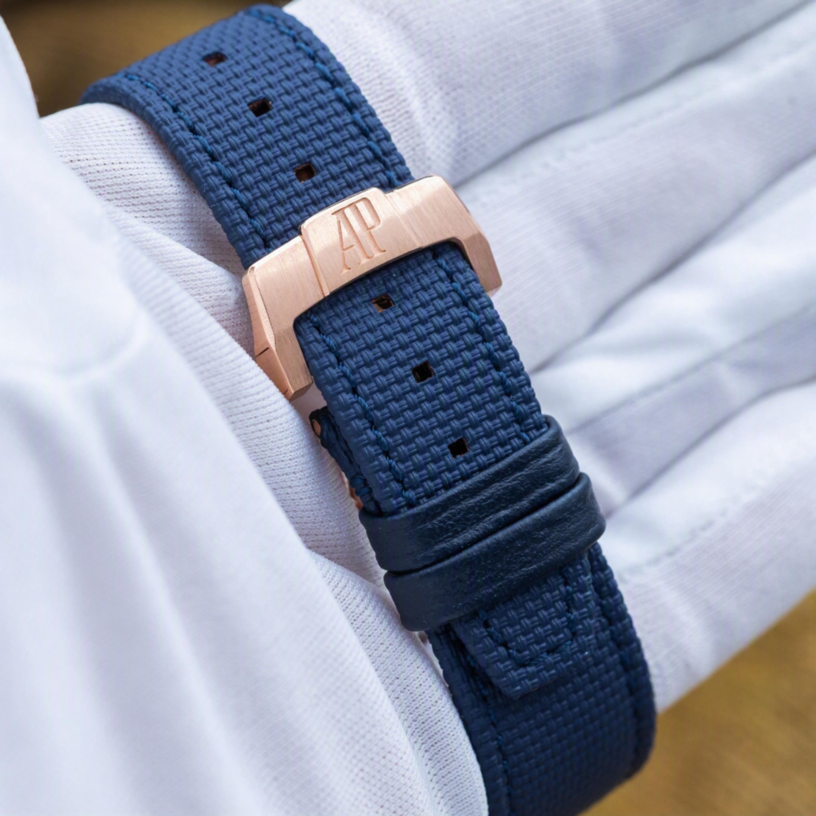 Audemars Piguet Code 11.59 Perpetual Rose Gold 41 Blue Dial Full Set AP 26394OR