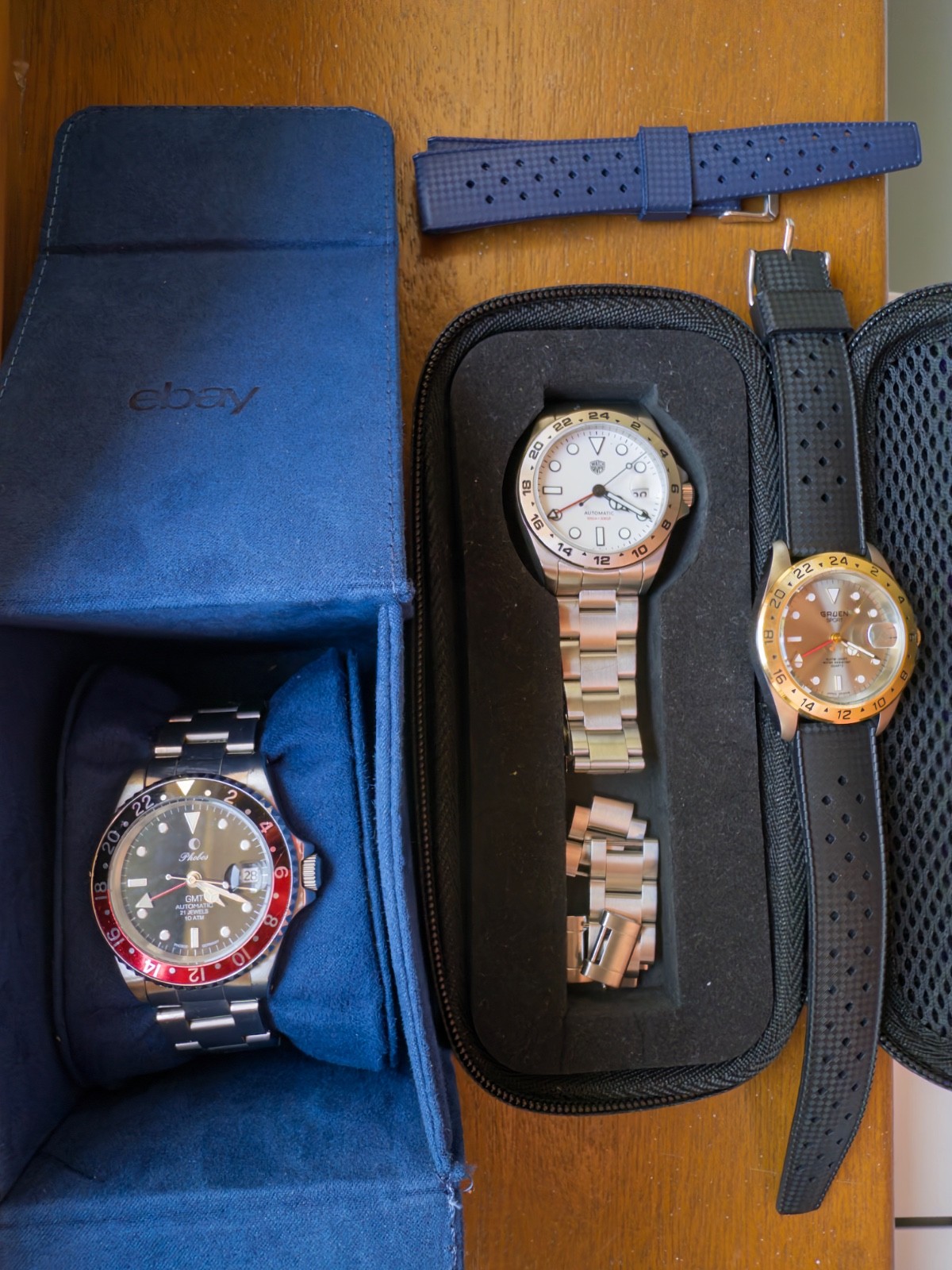 Lot of 3 GMT Watches – See Description For Details!