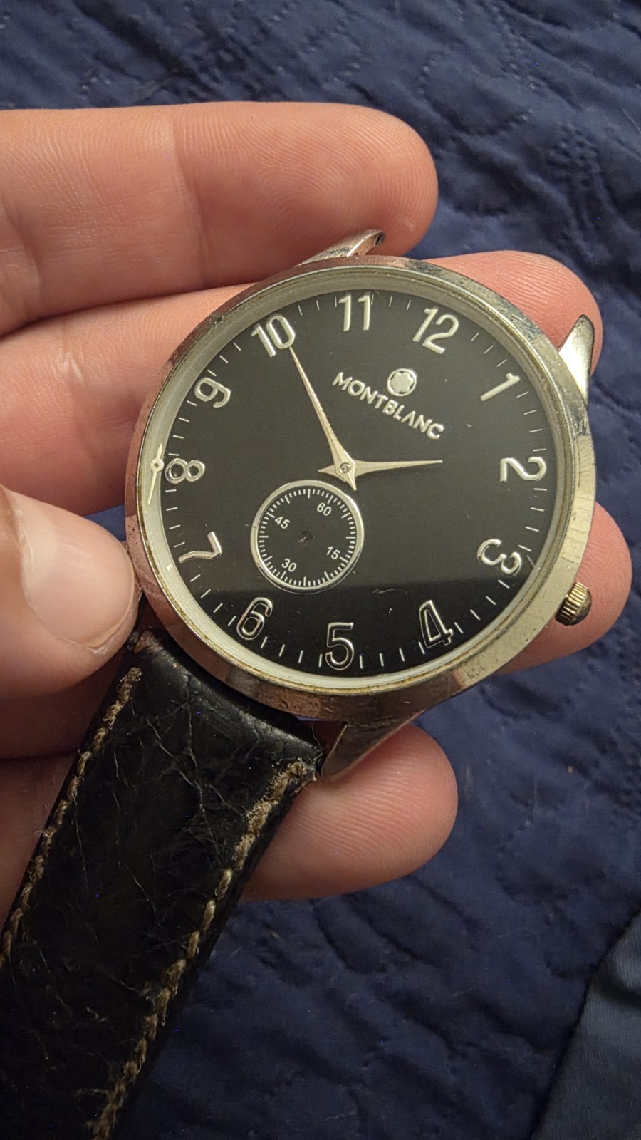 Antique MONTBLANC 1296 3ATM Men’s Wristwatch Stainless Steel