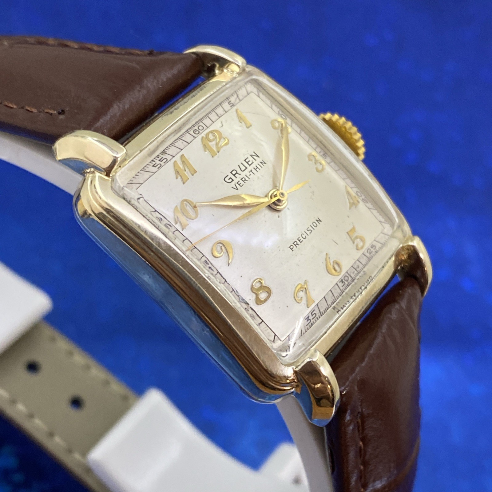 Vintage 1946 Man’s GRUEN Veri-Thin Stunning Case Fully Serviced 1 Year WARRANTY