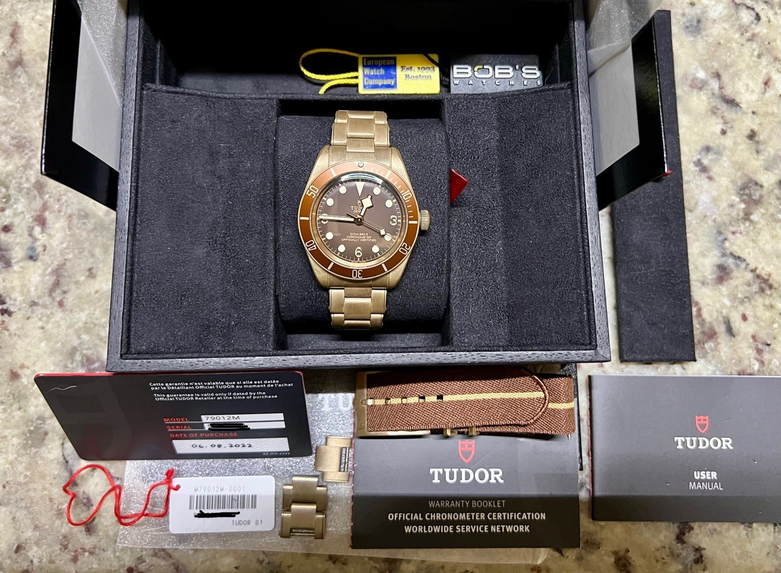 TUDOR Black Bay Bronze 39mm Boutique Edition Brown Dial/Bezel Auto Full Set