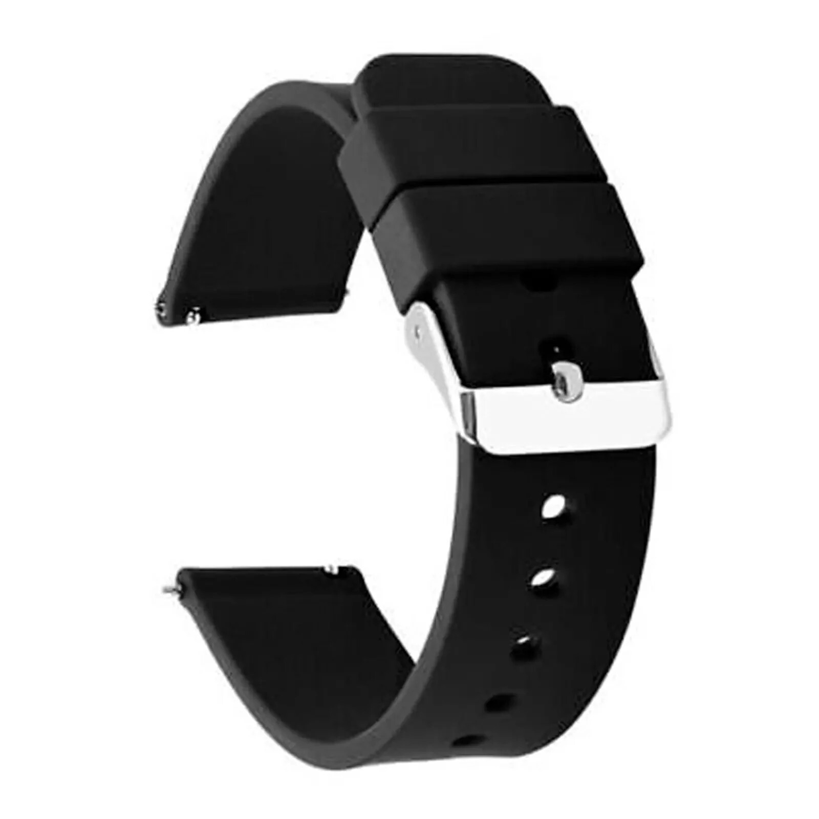 Watch Strap Band Silicone Rubber in 16mm 18mm 20mm 22mm 24mm Sport Quick Release