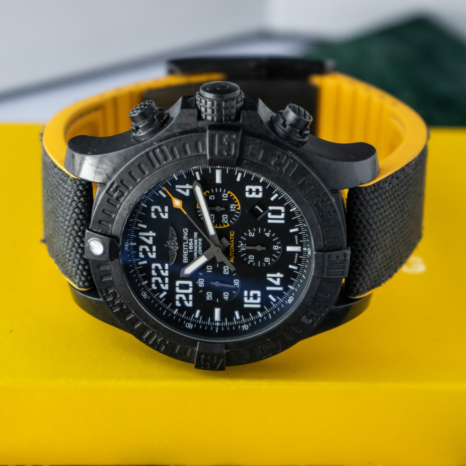 Breitling Avenger Hurricane 50mm Black 24H Dial 2017 Breitlight Military XB1210