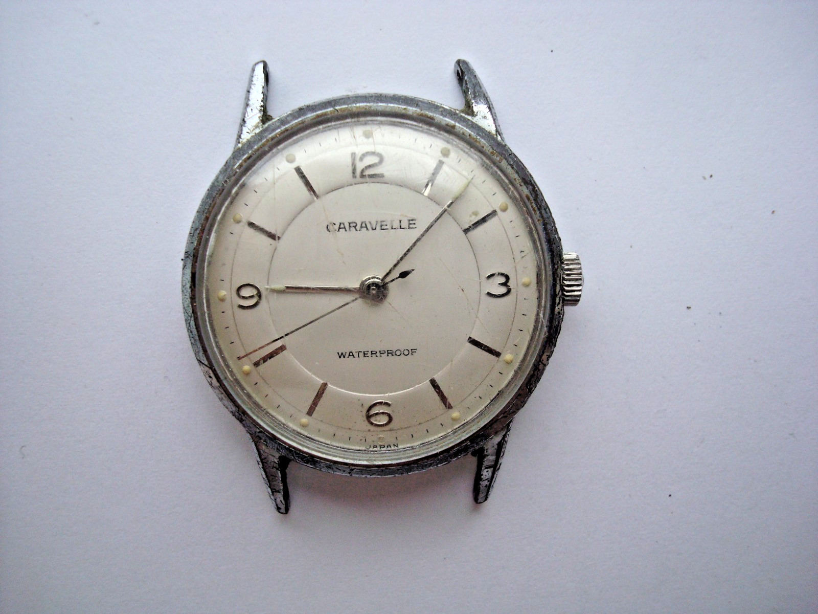 Vintage Caravelle M0 Mens Unisex Watch Manual Wind Up Waterproof Japan for Parts