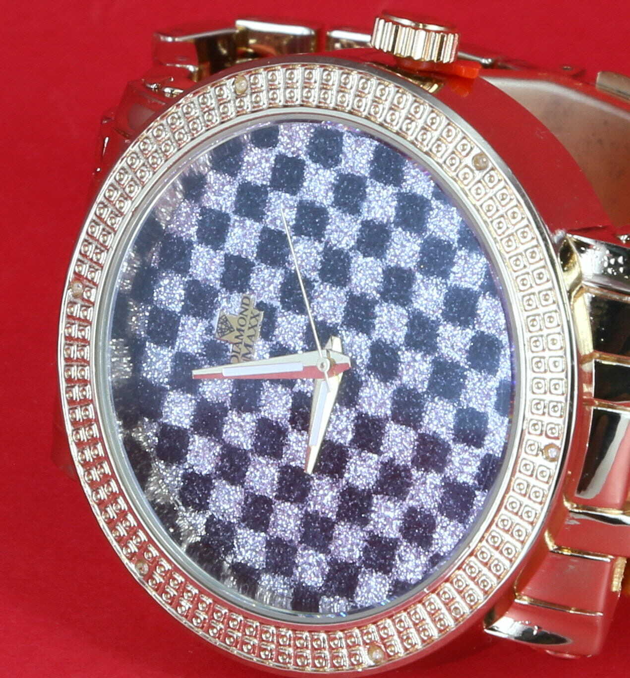GP Men’s Real Genuine Diamond Metal Band Diamond Maxx Watch