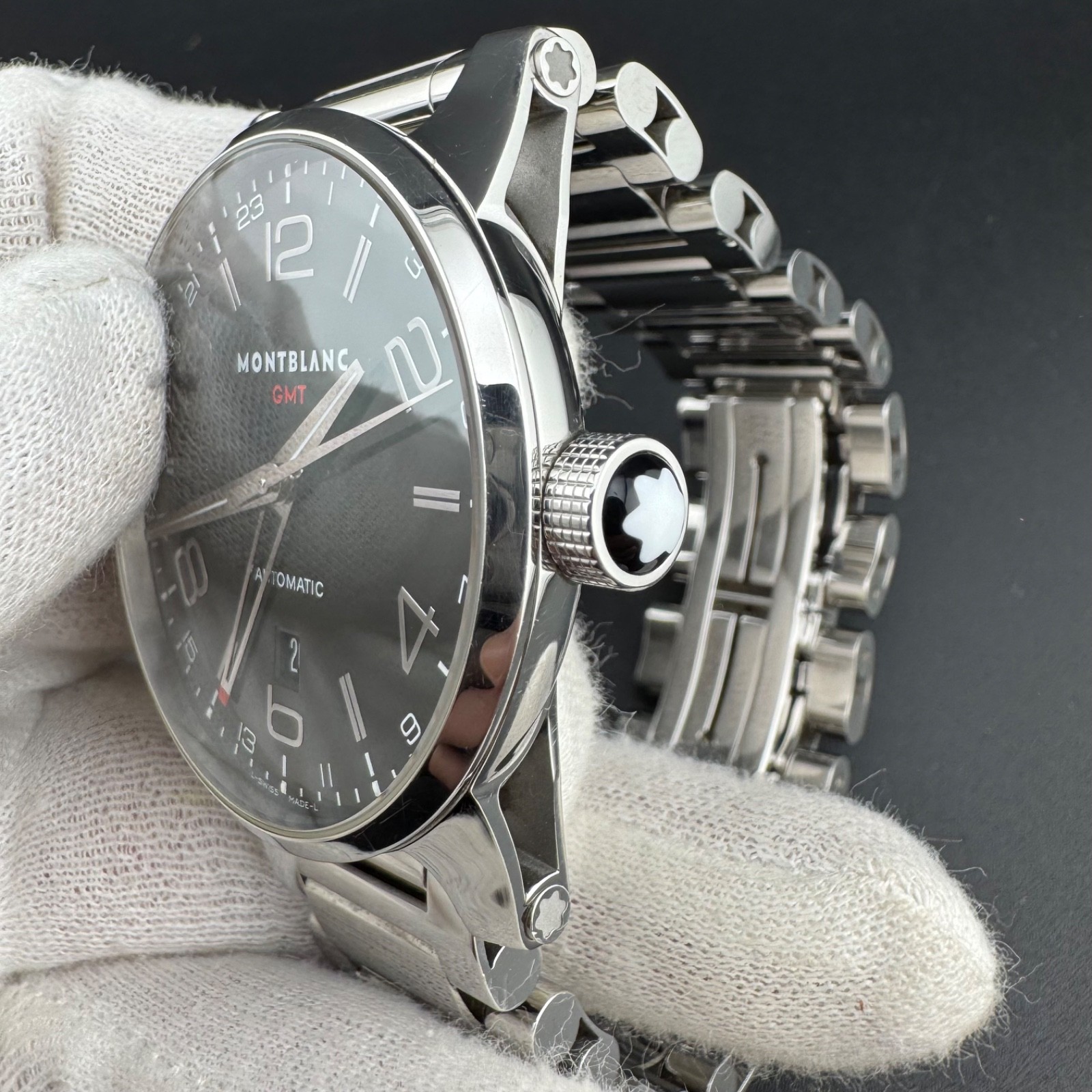 MONTBLANC TimeWalker GMT REF 7081 42mm Automatic Watch NO TARIFF