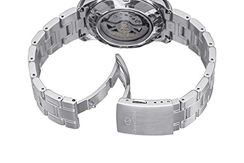 Orient Star RK-AT0002L Automatic Semi-Skeleton Open Heart Navy made in Japan