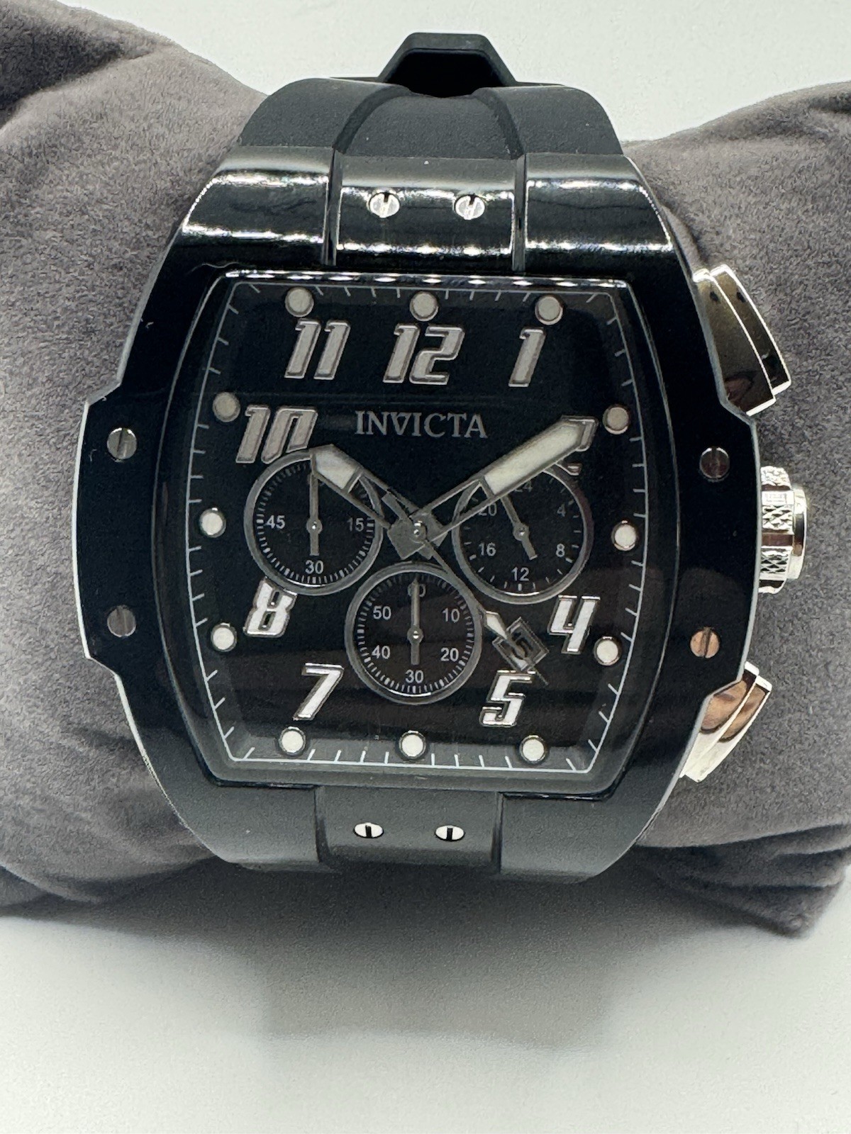 Invicta S1 Rally Anatomic Men’s Watch 47mm Black Quartz Chronograph Date Box