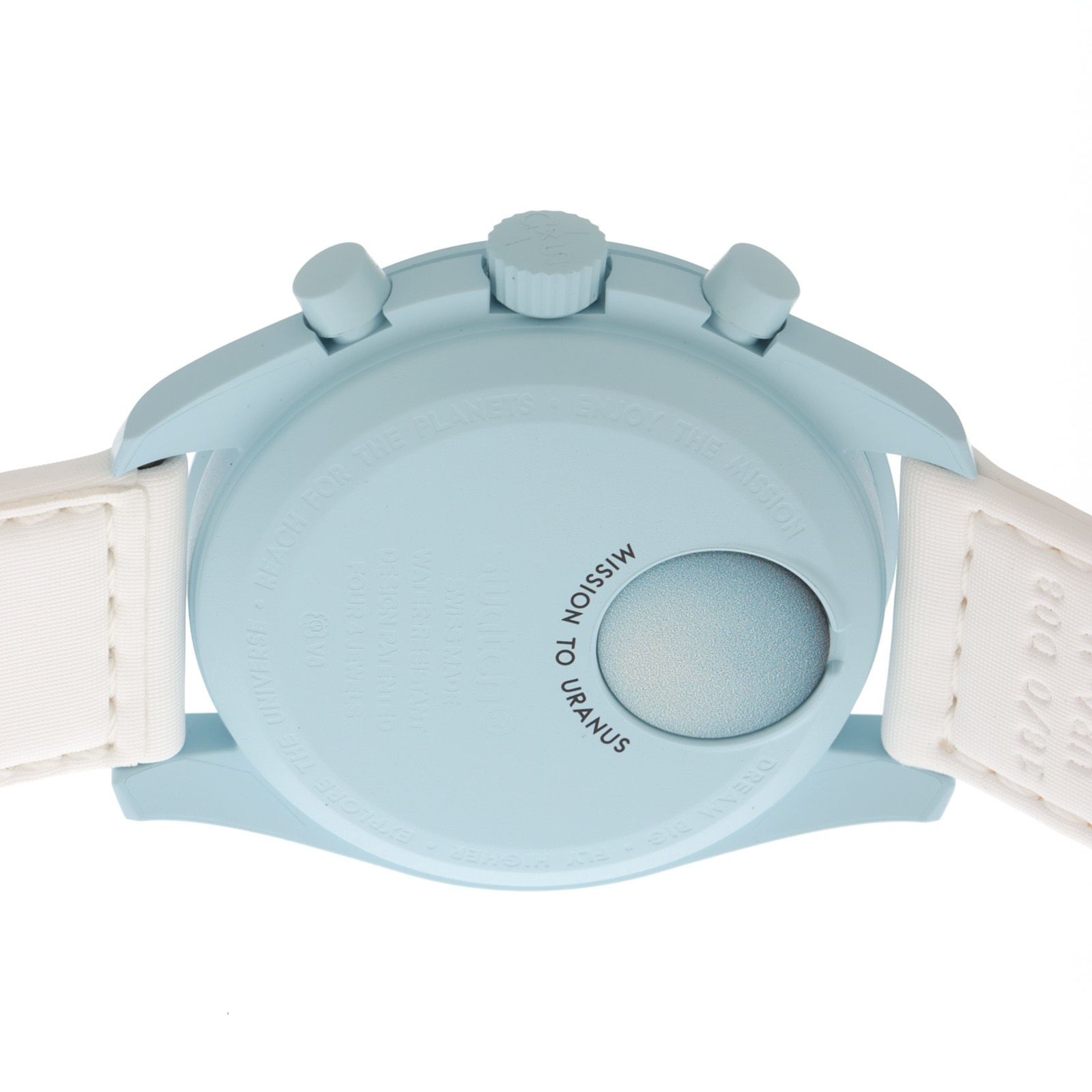 Swatch OMEGA MOONSWATCH MISSION TO URANUS SO33L100 Watch Nylon Bio Ceramic Quart