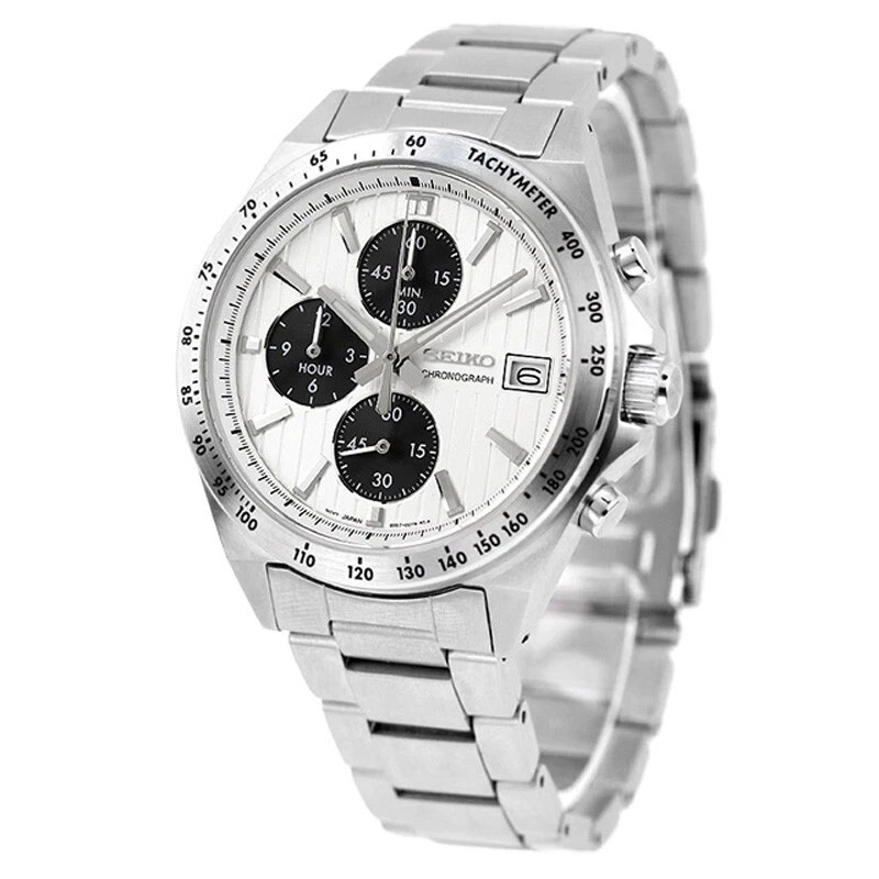 SEIKO SELECTION SBTR039 Stainless Steel Chronograph Quartz Watch 41mm Men’s