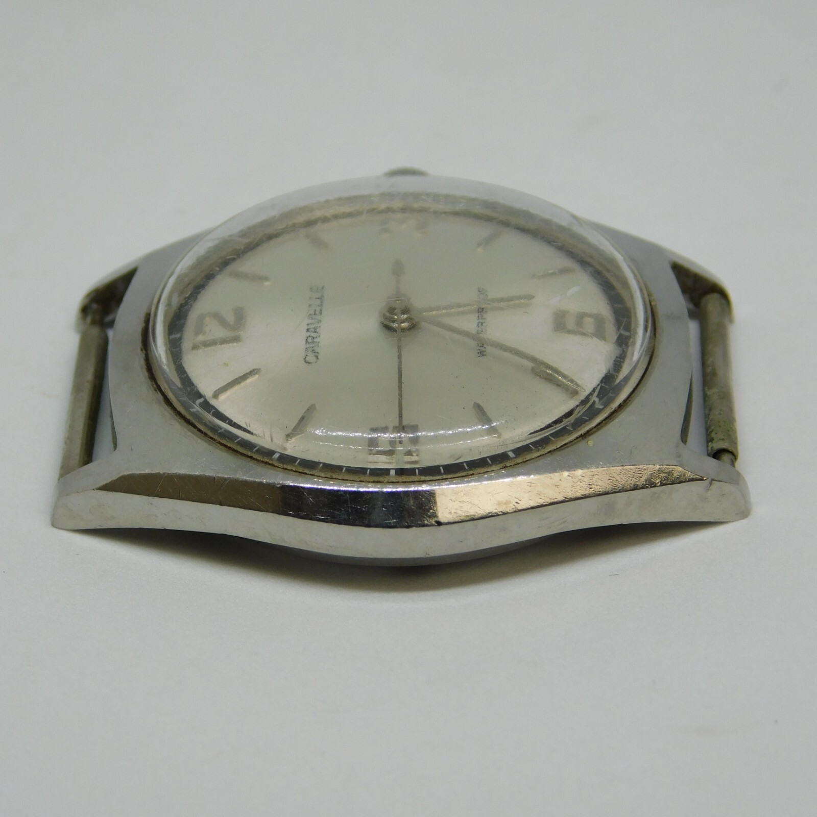 Vintage CARAVELLE N1 Silver Tone Wind-up Analog Men’s Watch