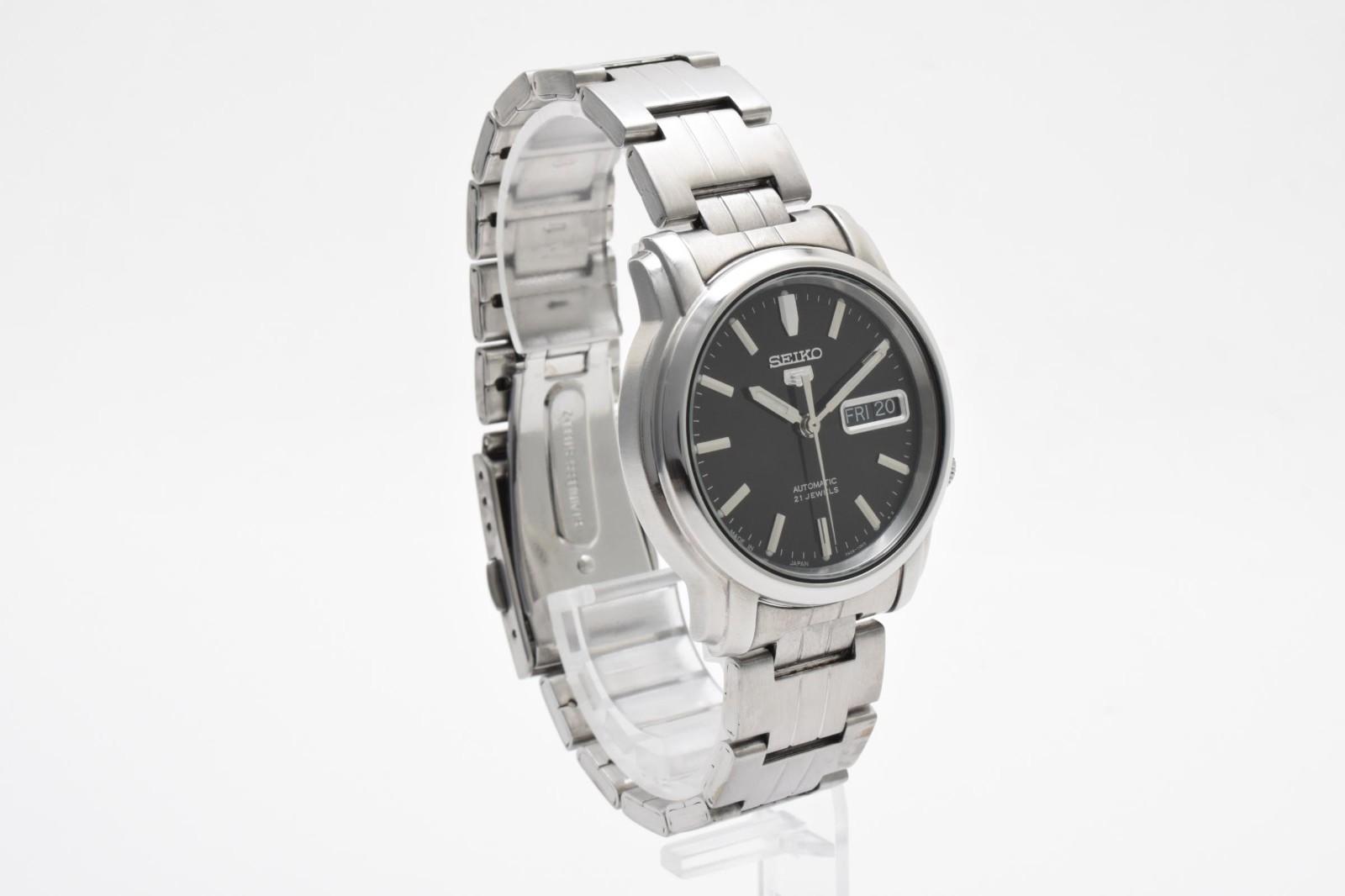 [ NEAR MINT ] SEIKO 5 7S26-03S0 Silver Dial 37mm Automatic Watch From JAPAN