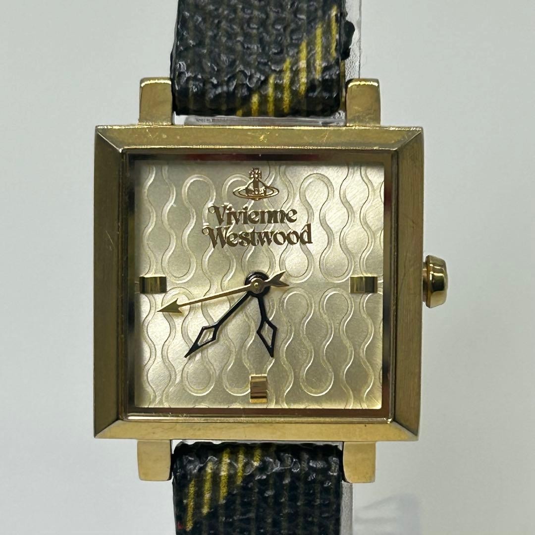 Vivienne Westwood VV057DBROI Square Orb Watch Gold Swiss Quartz Women’s Japan