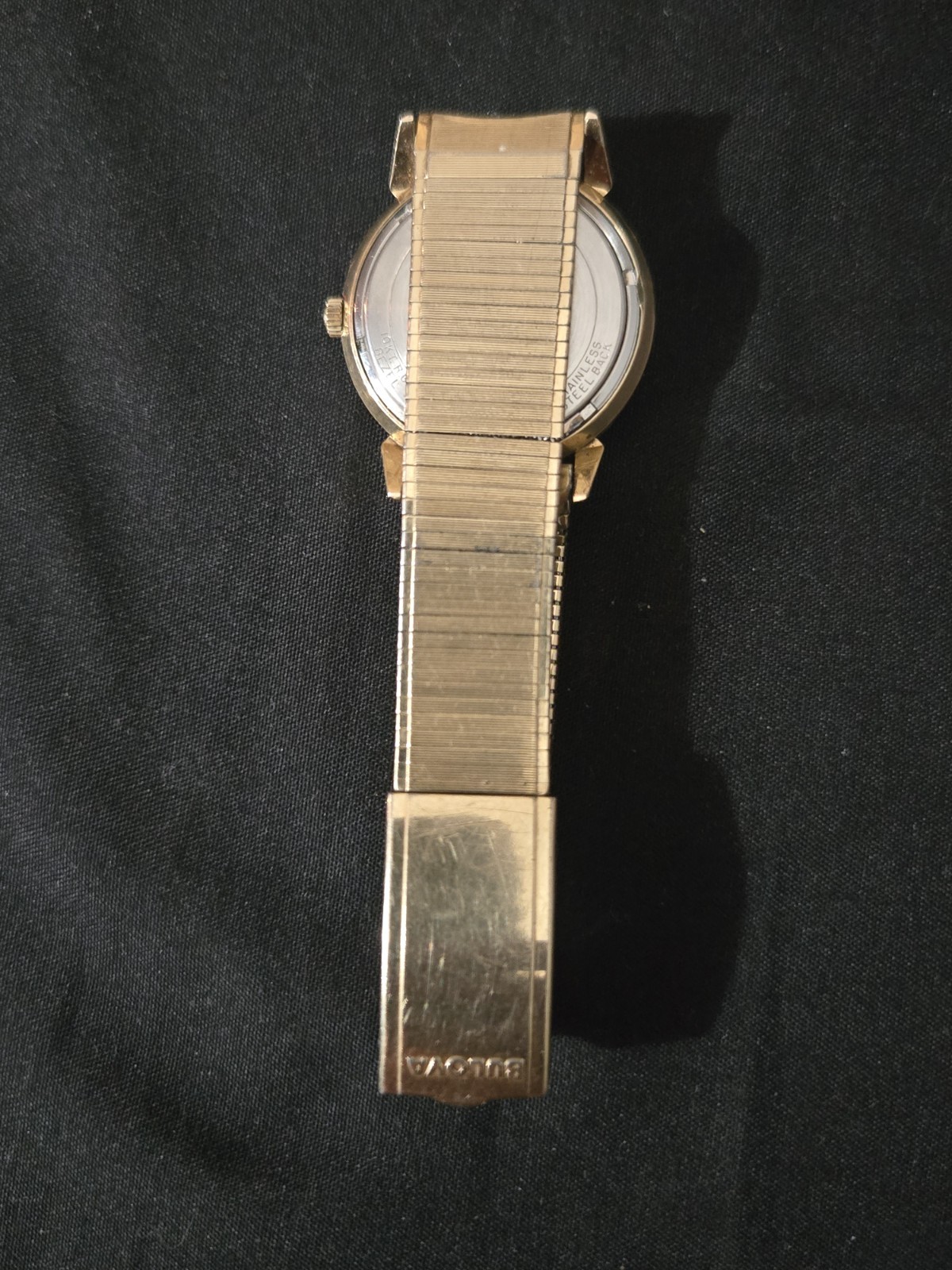 1971 Bulova Sea King Whale Automatic Men’s Watch Date Gold Tone Vintage N1
