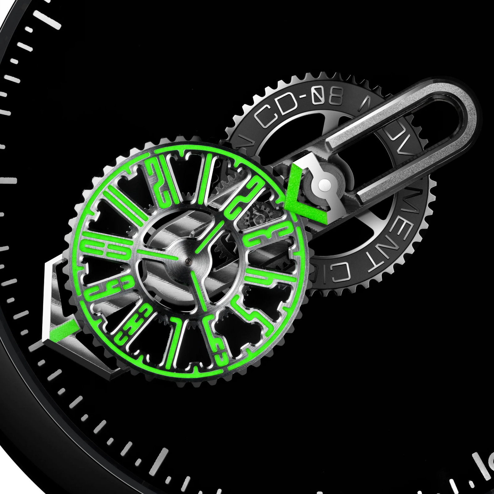 CIGA Design Time Cipher Automatic Wandering Hour Mechanical Watch