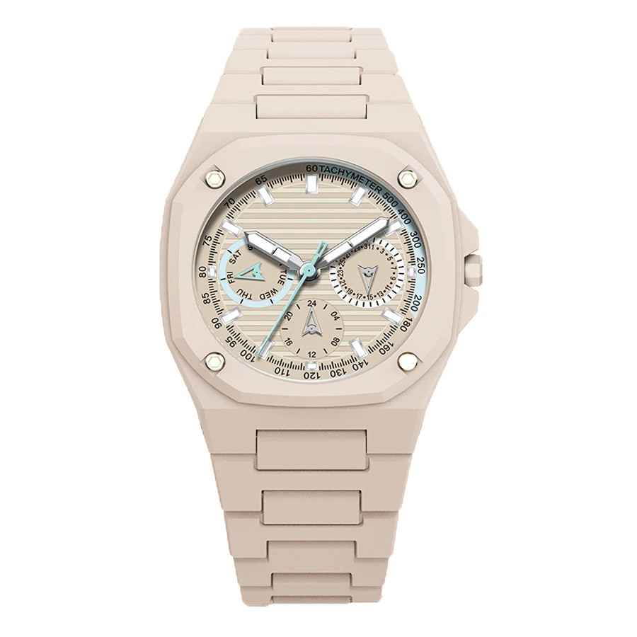 2026 long-lasting fashion brand lightweight granular polycarbonate strap, round